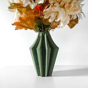 The Walo Vase, Modern and Unique Home Decor for Dried and Preserved Flower Arrangement  | STL File