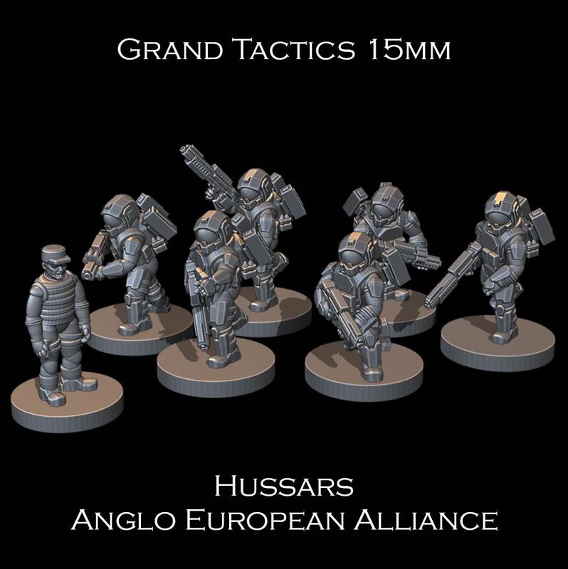 15mm SCI-FI Grand Tactics - Hussars - Presupported