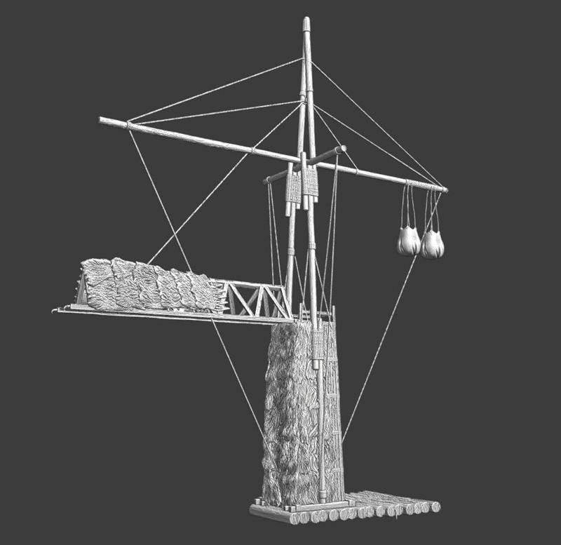 Armoured assault-bridge - Siege of Crema January 1160