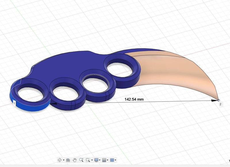 BRASS KNUCKLES KNIFE - BOX OPENER - BOX CUTTER