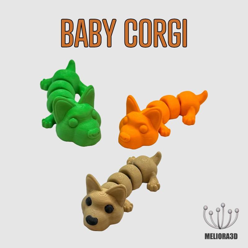 M3D - Baby Corgi & Baby Scorgi