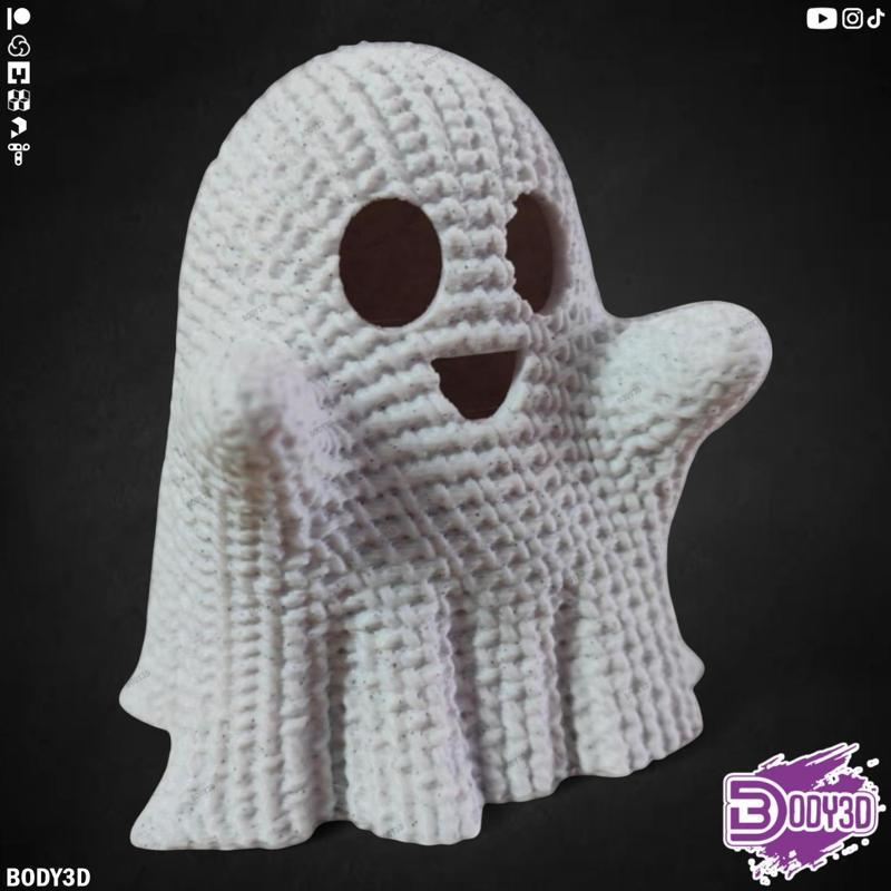 Crocheted Ghost & Keychain