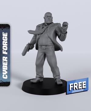CEO Marcus Crown - With Free Cyberpunk - Sci-Fi Gift Ideas for RPG and Wargamers