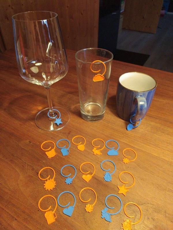 Drink glass marker