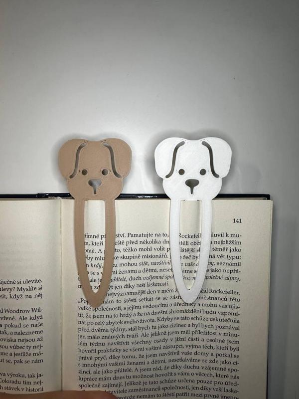 Dog bookmark