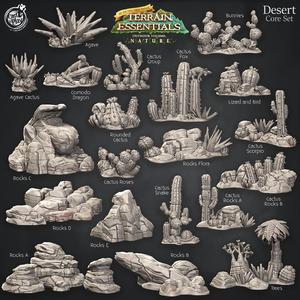 Desert Terrain Set (Pre-Supported) - Terrain