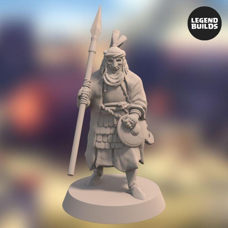 Empire of Jagrad Palace Guard - Pose 3 - 3D printable miniature - STL file