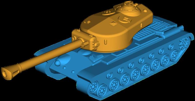 T30 Heavy Tank - Rotating Turret [1:100 scale]