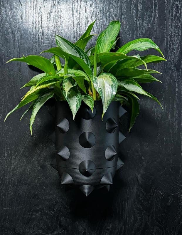Spike Vase 01 with wall mount.