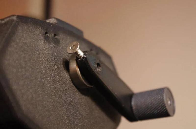 demagnetized electric hurdy gurdy mk-2 crank arm.   