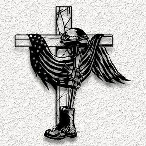 soldier flag memorial day WALL ART HOME DECORss.stl                                              