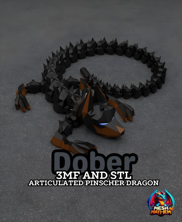 Dober Articulated Dragon Mesh Mayhem