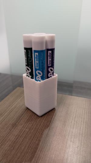 Gridfinity 1x1 4-marker holder