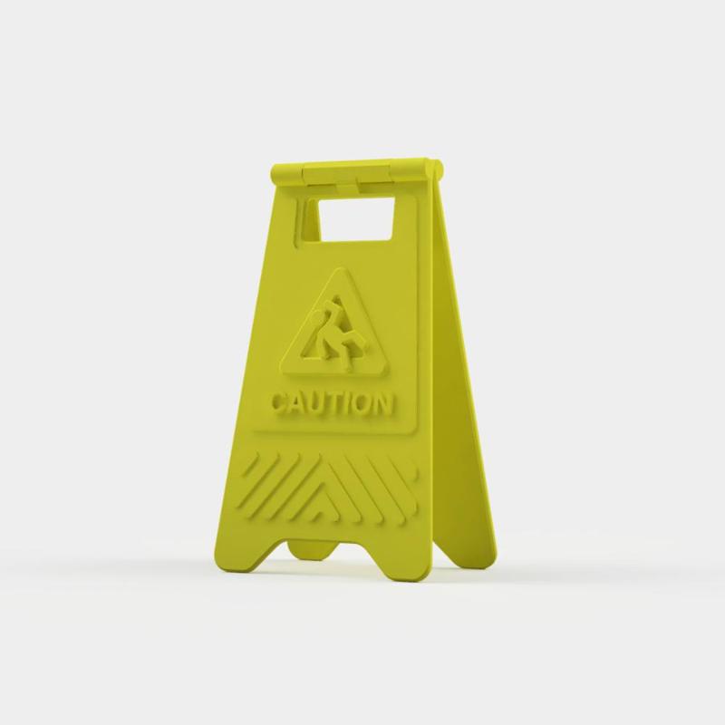 Caution / Taken / Keep Out Sign (Tabletop Miniatures)