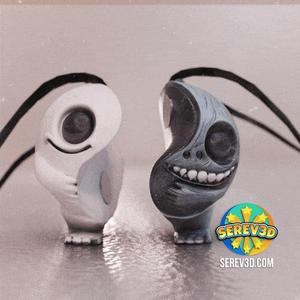 YinYang Creature – Flexi Keychain & Magnet, No Supports 3D Print STL/3MF