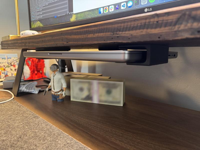 Macbook Pro Under Desk Shelf