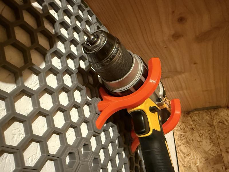 Honeycomb Wall Mount Tool Holder for Power Tools