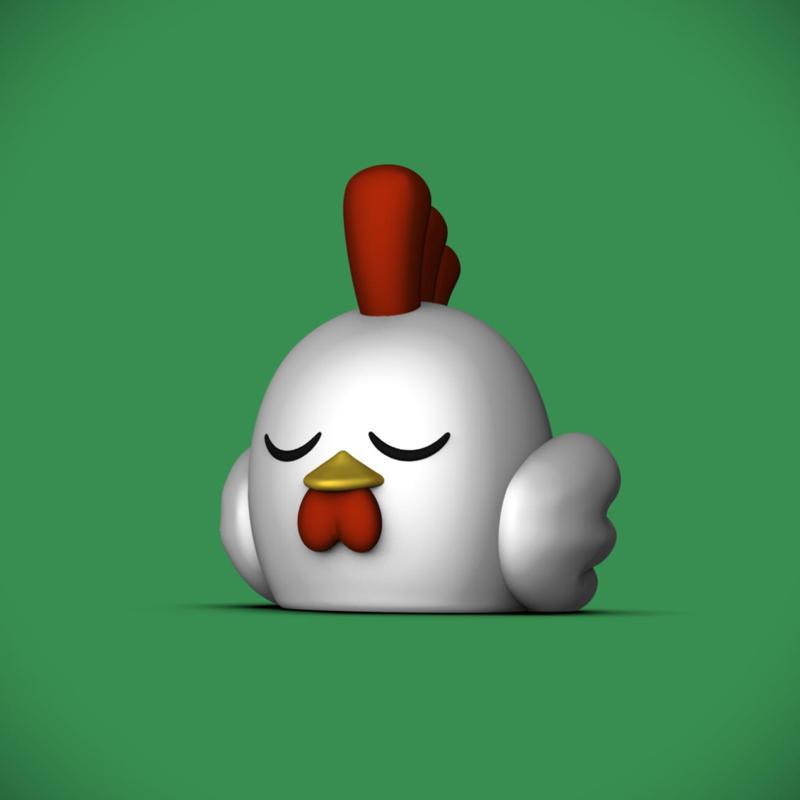 Chikipi Sleeping (+MMU 3mf) -Palworld Fanart