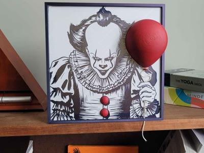 3D 2D Art Penny Wise IT Inspired Frame