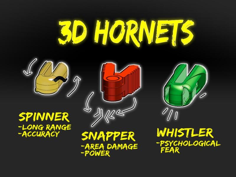 3D Printed Hornets