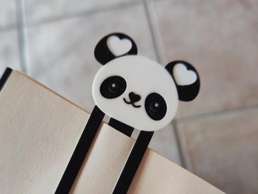 Panda Bookmark Heart-Ears