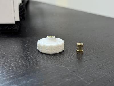 Mini Ender 3 Pro knurled bed wheels