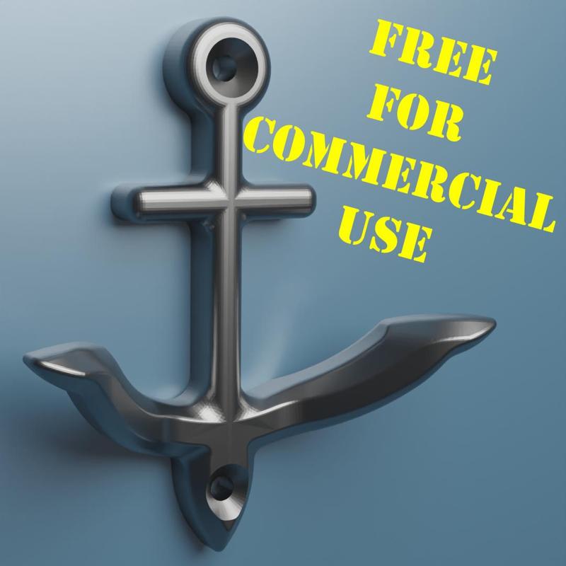 Cloth / towel hock Anchor - Kleiderhaken Anker