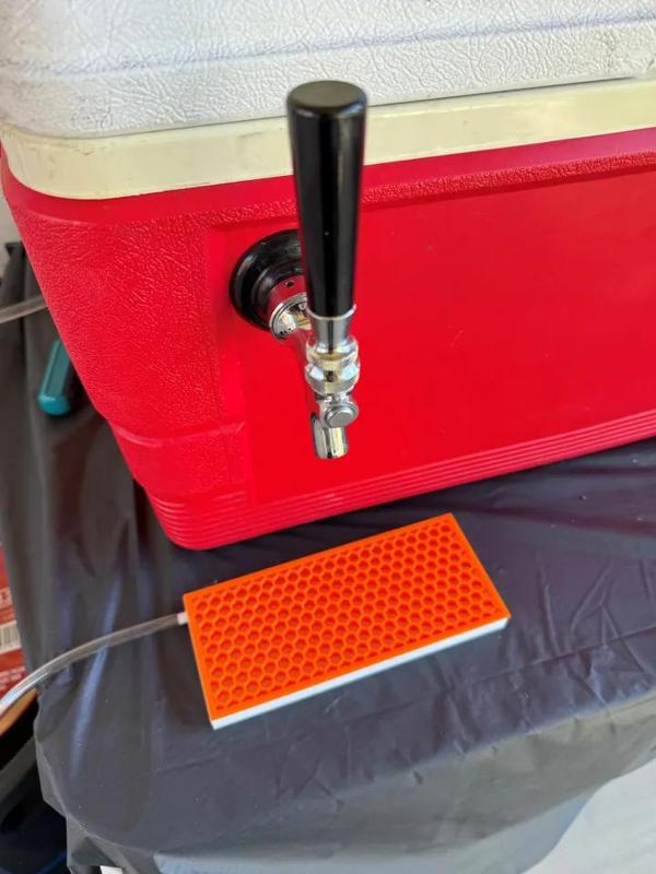 Beer Drip Tray with Drain   