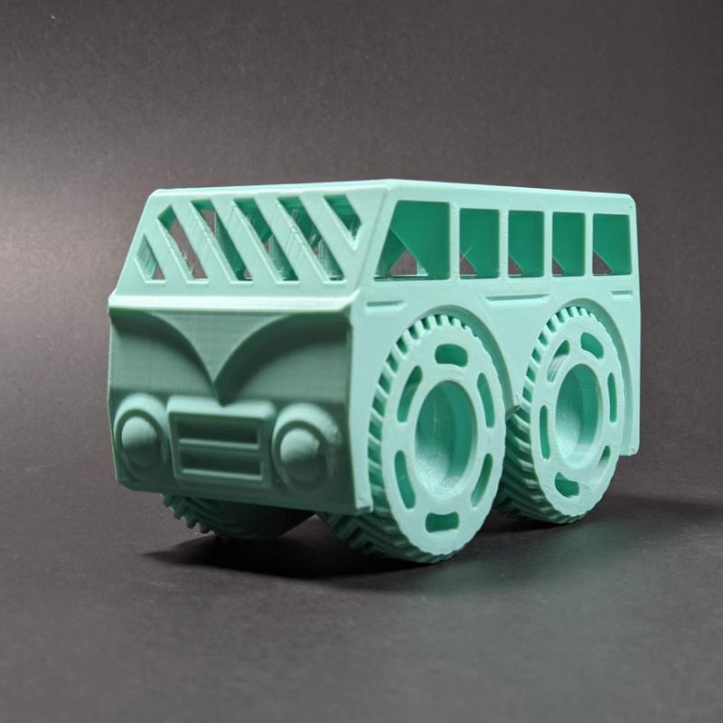 Roller Van!  Print-in-place support-free rolling wheels