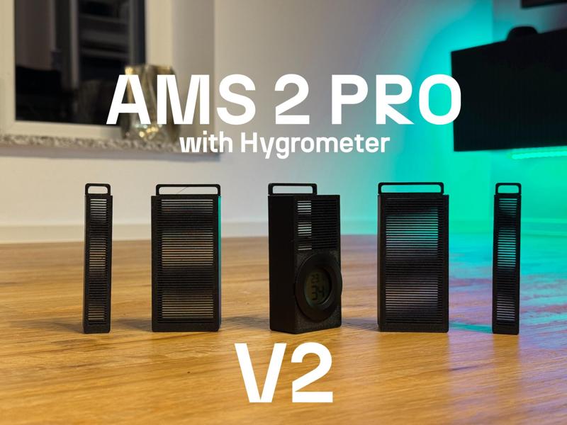 AMS 2 Pro Silica Drying Box Hygrometer Rectangular V2