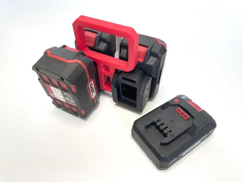 Parkside X20V Battery Carrier 4x   