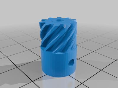 Small helical gear 3mm shaft