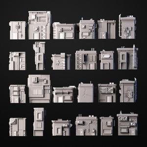 Cyberpunk Buildings Terrain