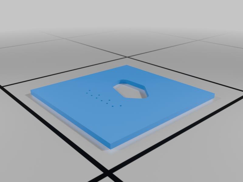 Telecaster Tele bridge pickup and hole template