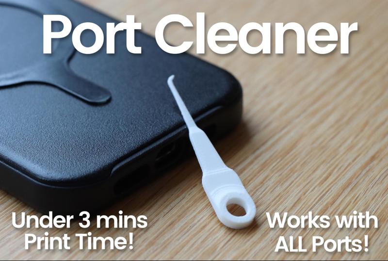 Phone Port Cleaner For Lint, Works w/ ALL Ports!