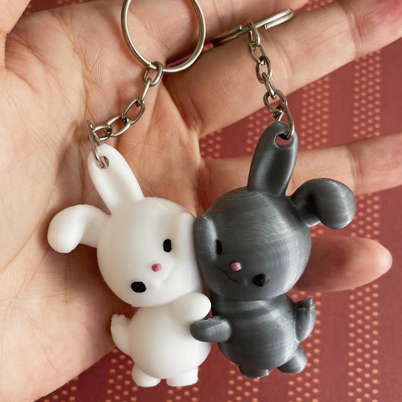 Llavero Conejitos San Valentin Encastrables