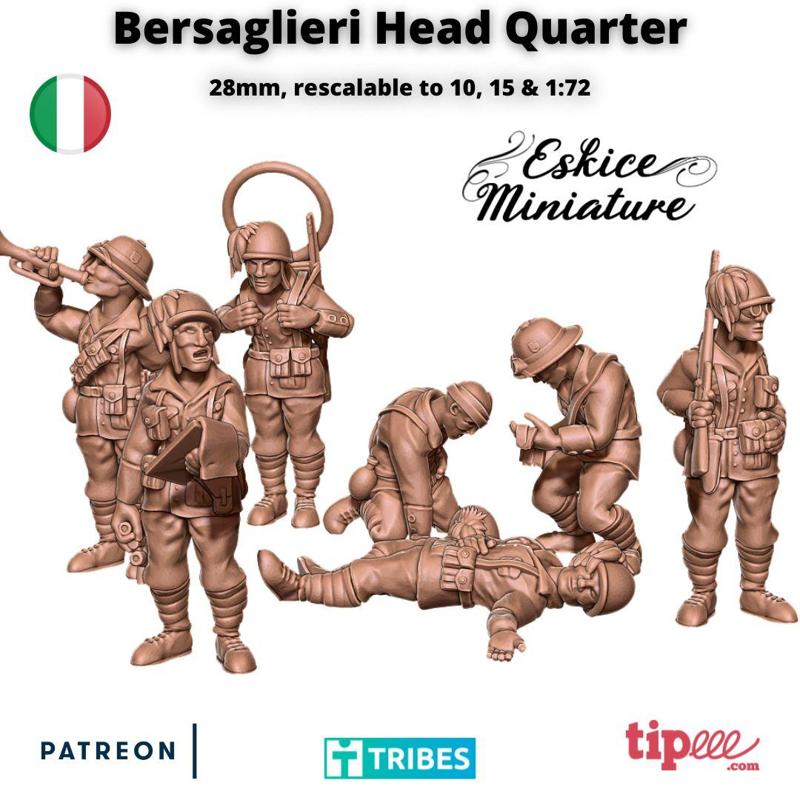 Bersaglieri HQ - 28mm