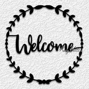 WELCOME WREATH wall art Home wall decor