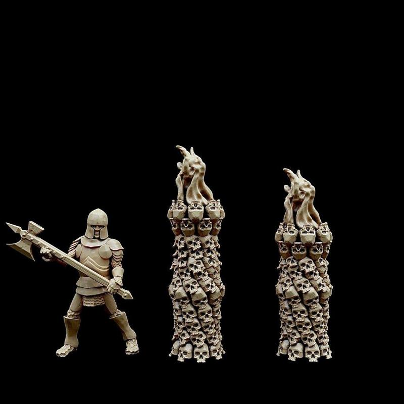 Skull Plinths/Braziers