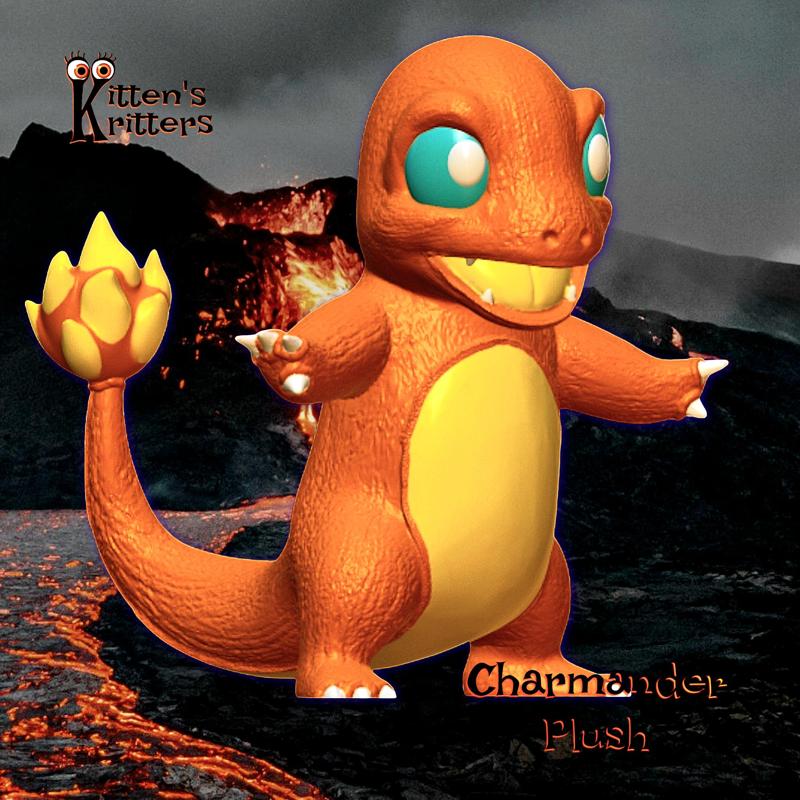charmander plushie.3mf