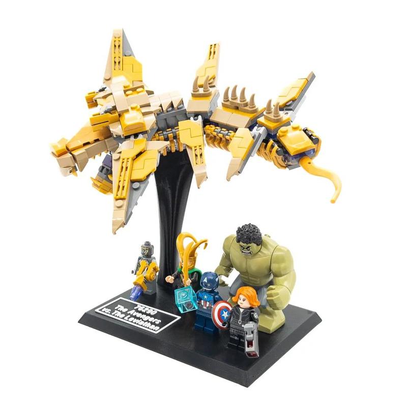 Display Stand for LEGO Marvel 76290 The Avengers vs. The Leviathan   