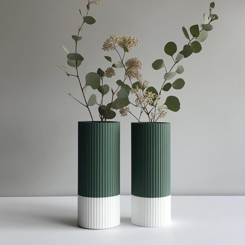 Dual Vase for Modern and Minimalist Home Decor