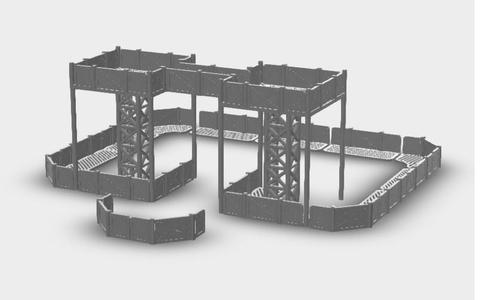 Wargaming compatible Outpost - smal - 28mm
