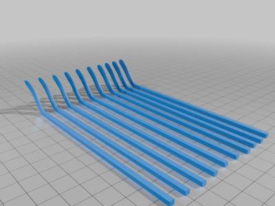 Hockey sticks with pucks