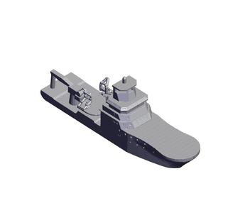 1/700 Scale HMNZS Manawanui.stl