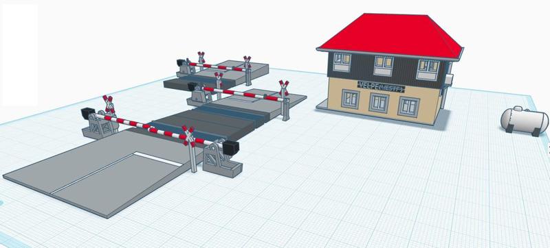 Bahnübergang Velpe / RR crossing 1970s