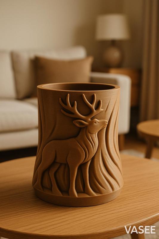 Vase Art – deer organizer pot with forest elegance