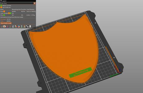 Mounting Sheild with nameplate