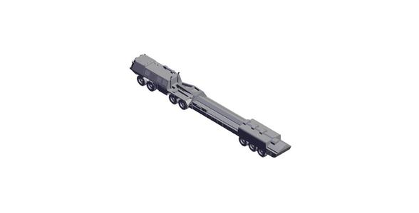 1/87 Scale MGM-134 Hard Mobile Launcher.stl