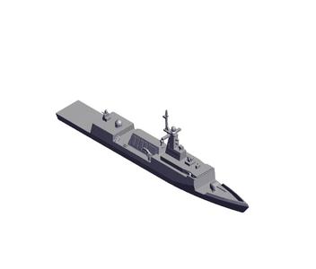 1/700 Scale ROKS Frigate Incheon.stl